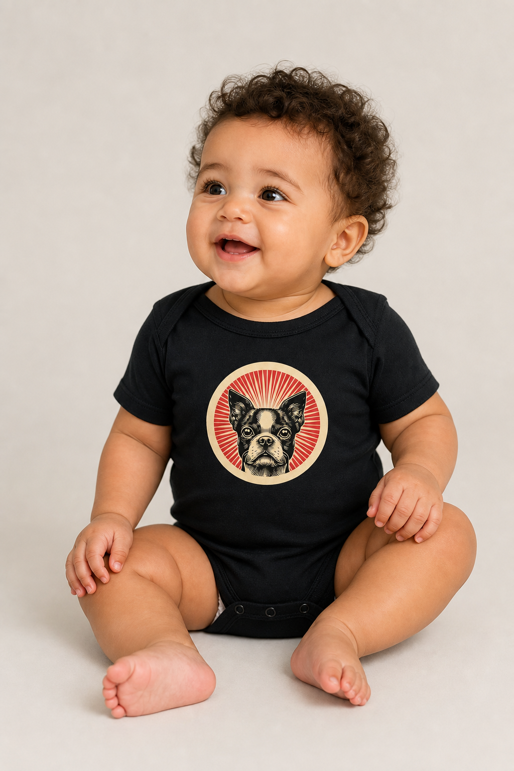 Boston Terrier Baby Bodysuit