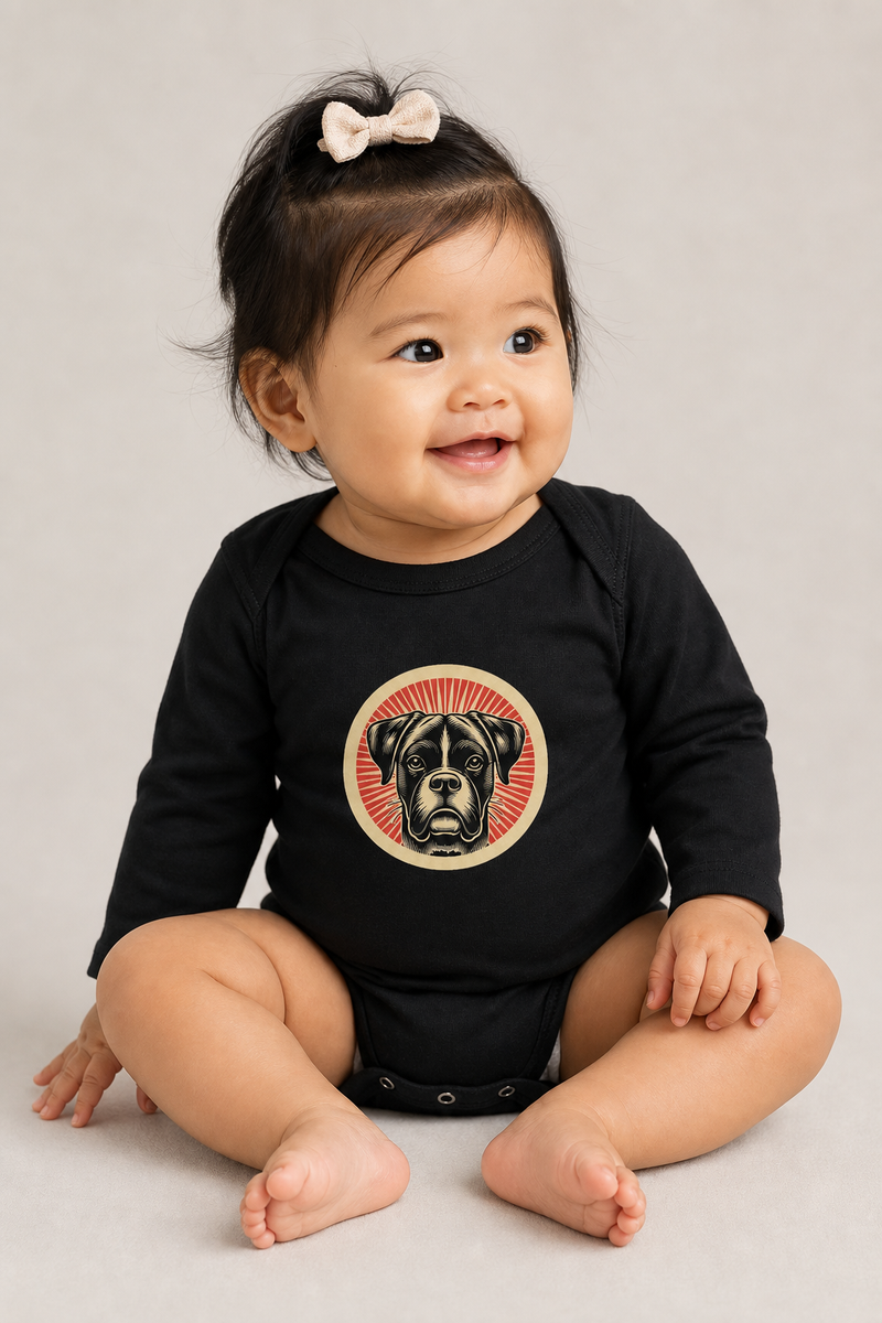 Boxer Sleeved Bodysuit
