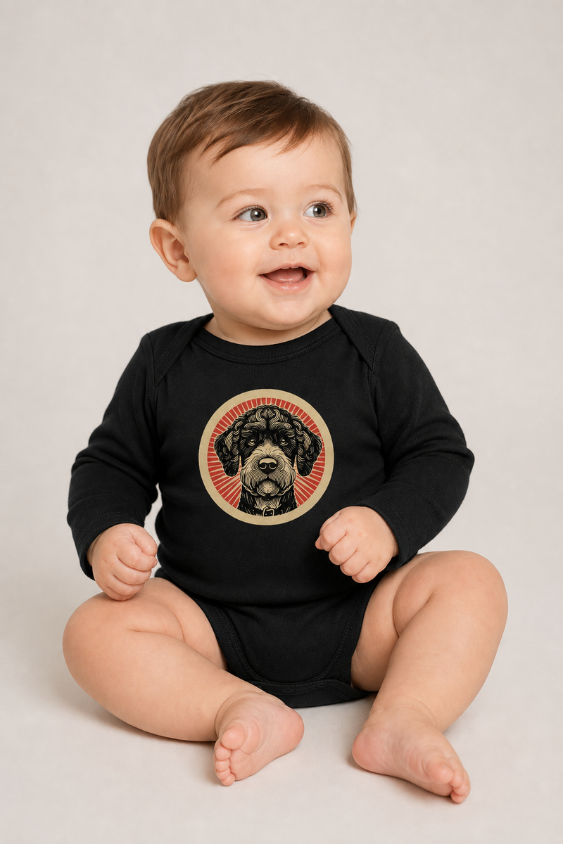 Boxerdoodle Sleeved Bodysuit