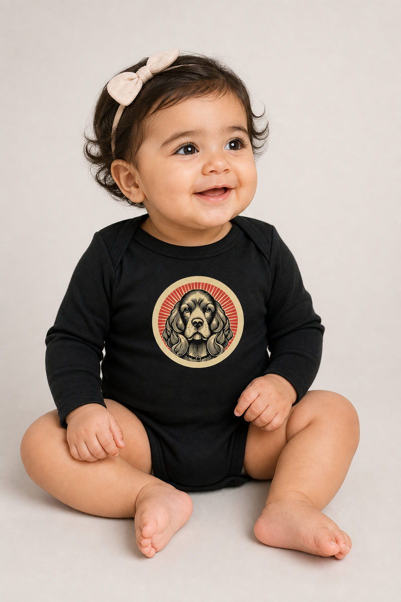Cavalier King Charles Spaniel Sleeved Bodysuit