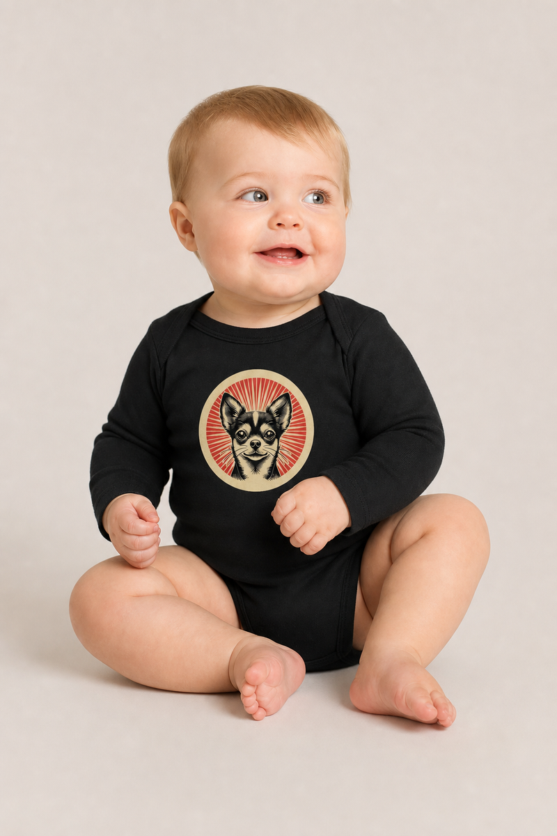 Chihuahua Sleeved Bodysuit