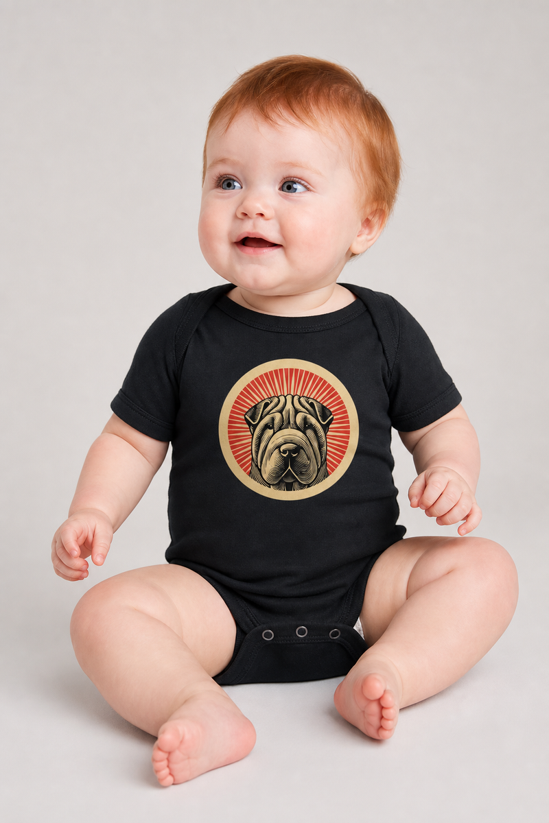 Chinese Shar-Pei Baby Bodysuit