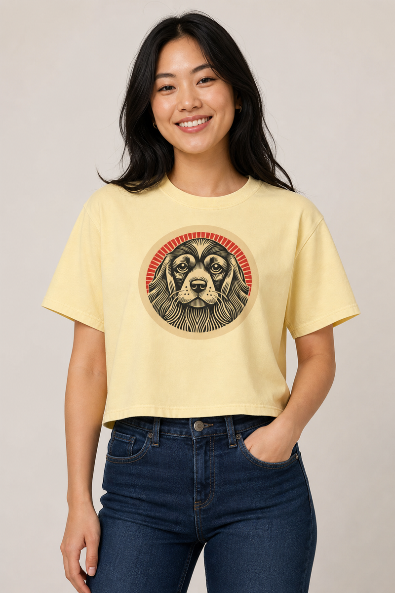 Cocker Spaniel Boxy Tee