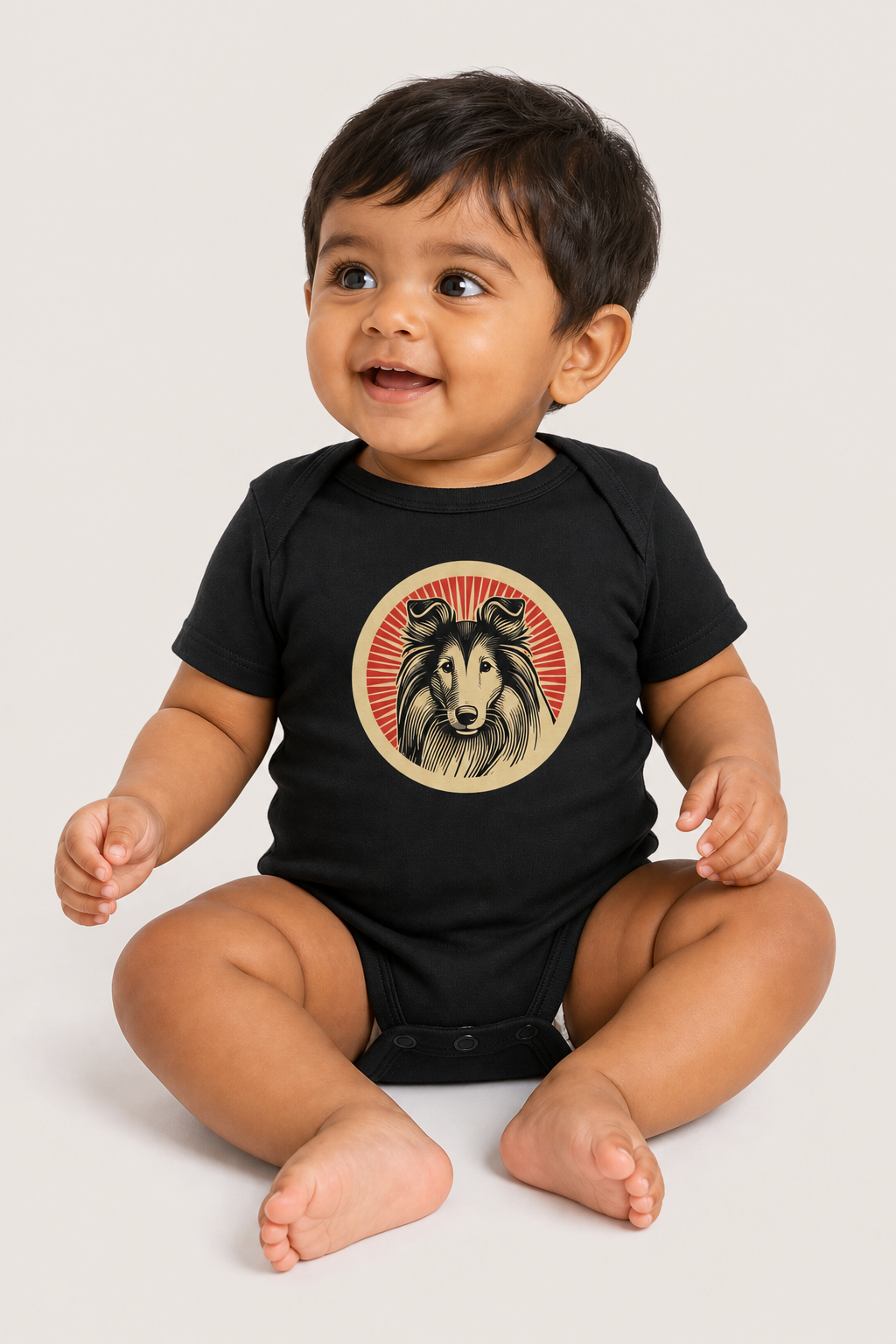 Collie Baby Bodysuit