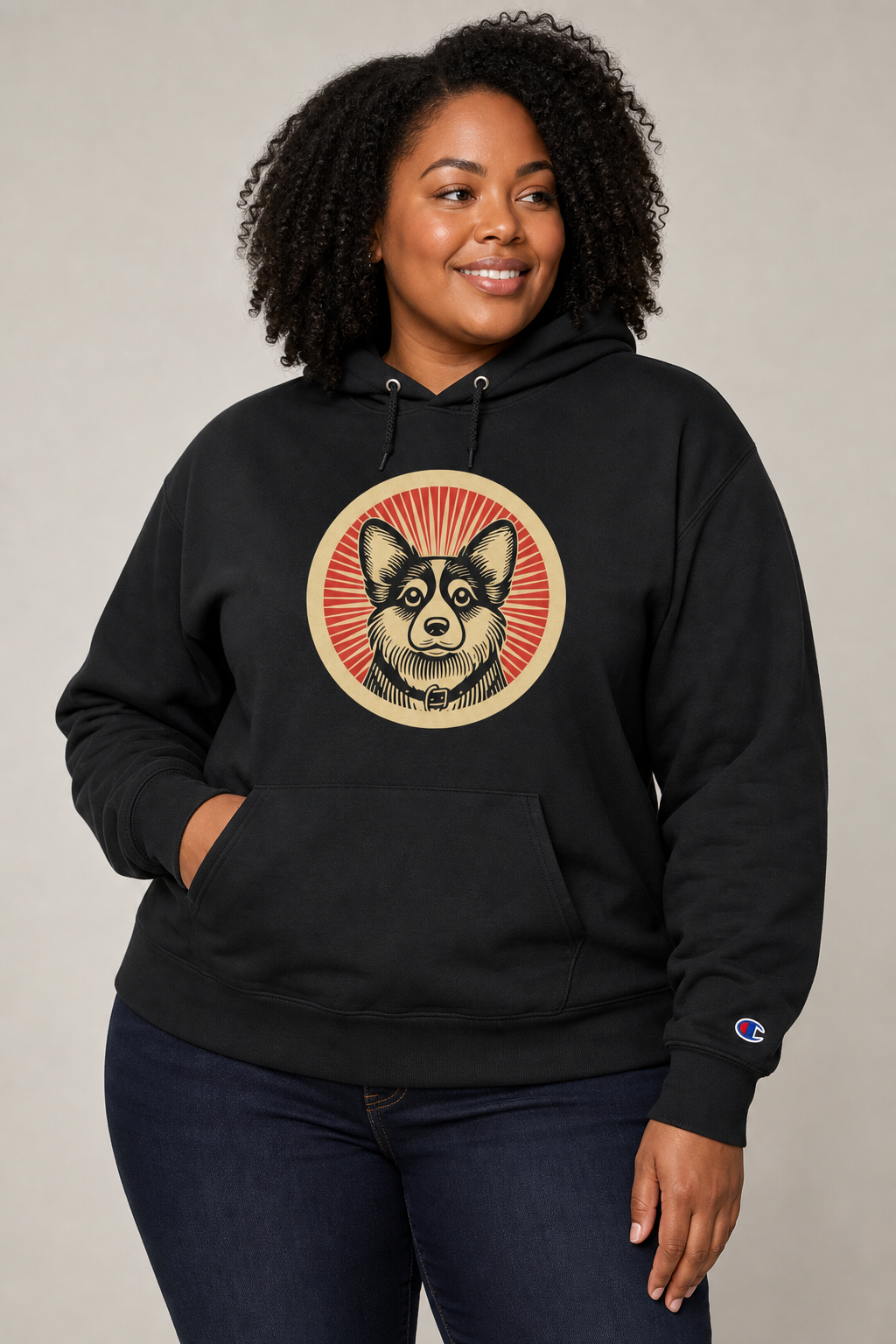 Corgipoo Champion Hoodie