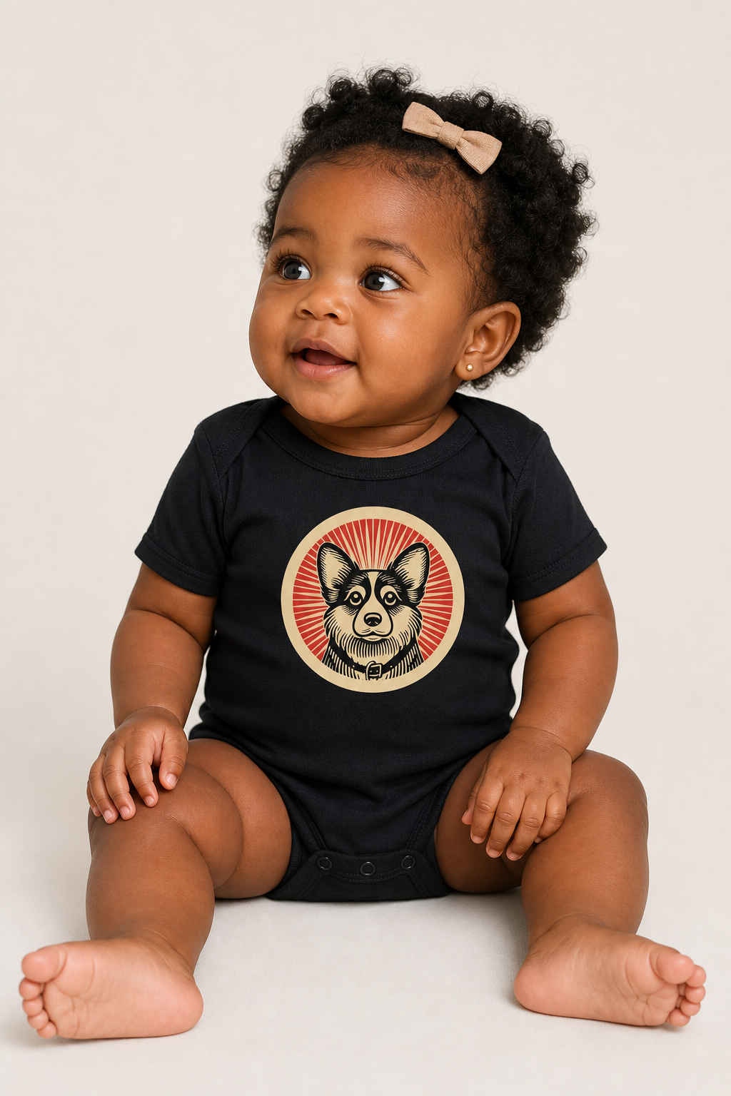 Corgipoo Baby Bodysuit