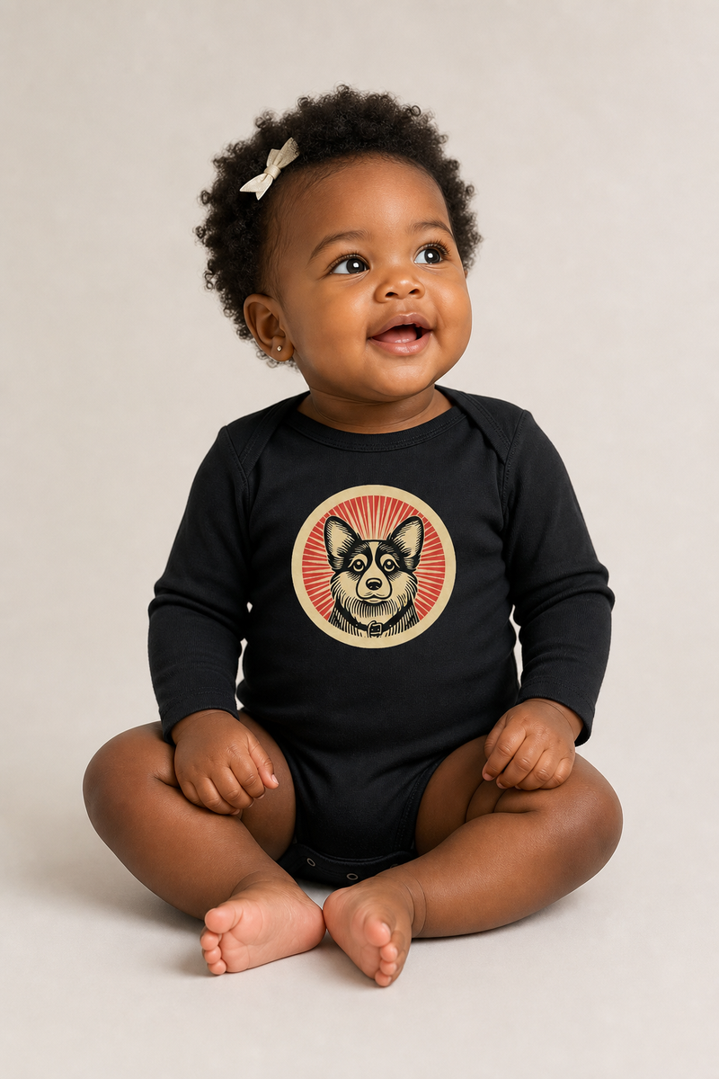 Corgipoo Sleeved Bodysuit
