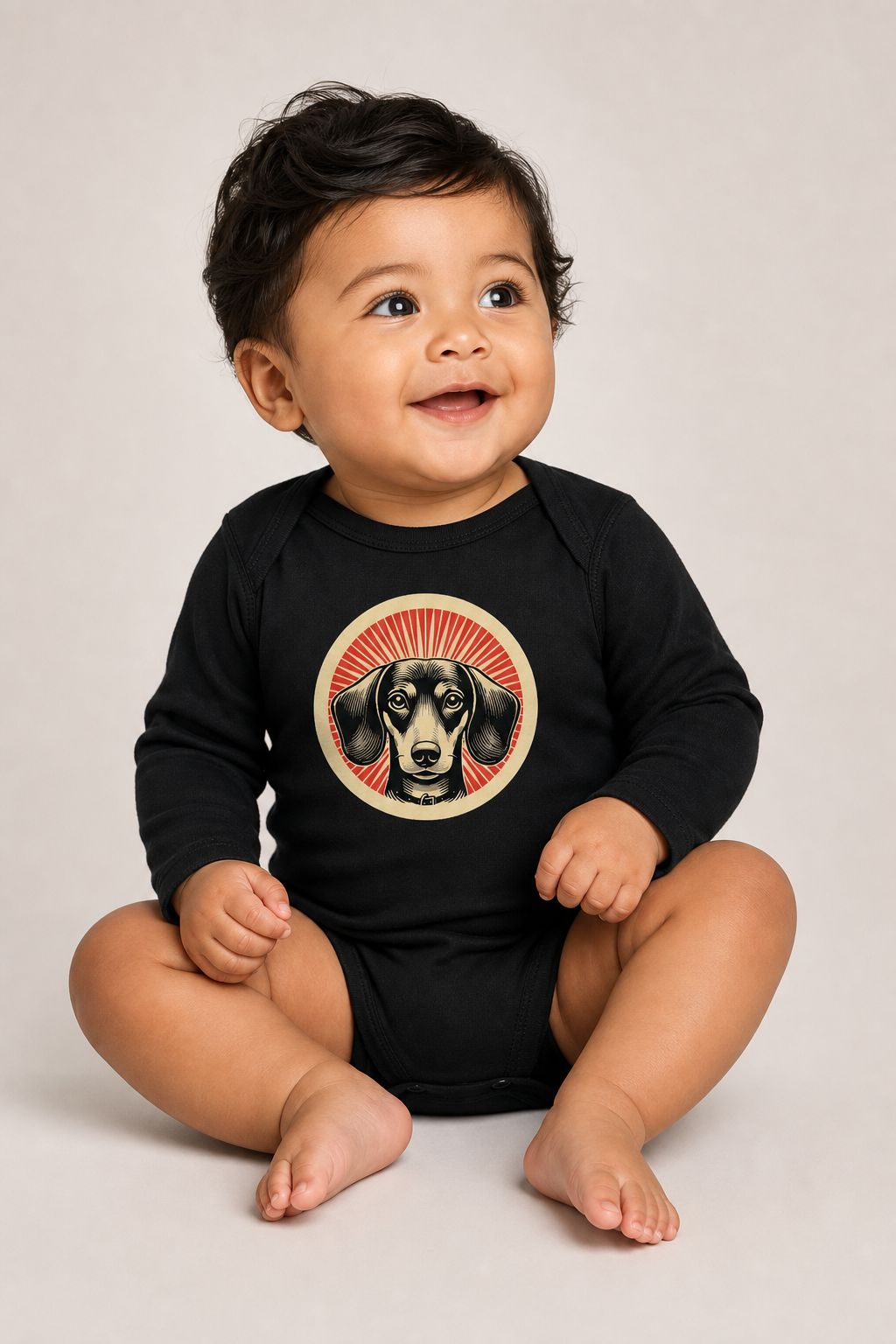Dachshund Sleeved Bodysuit