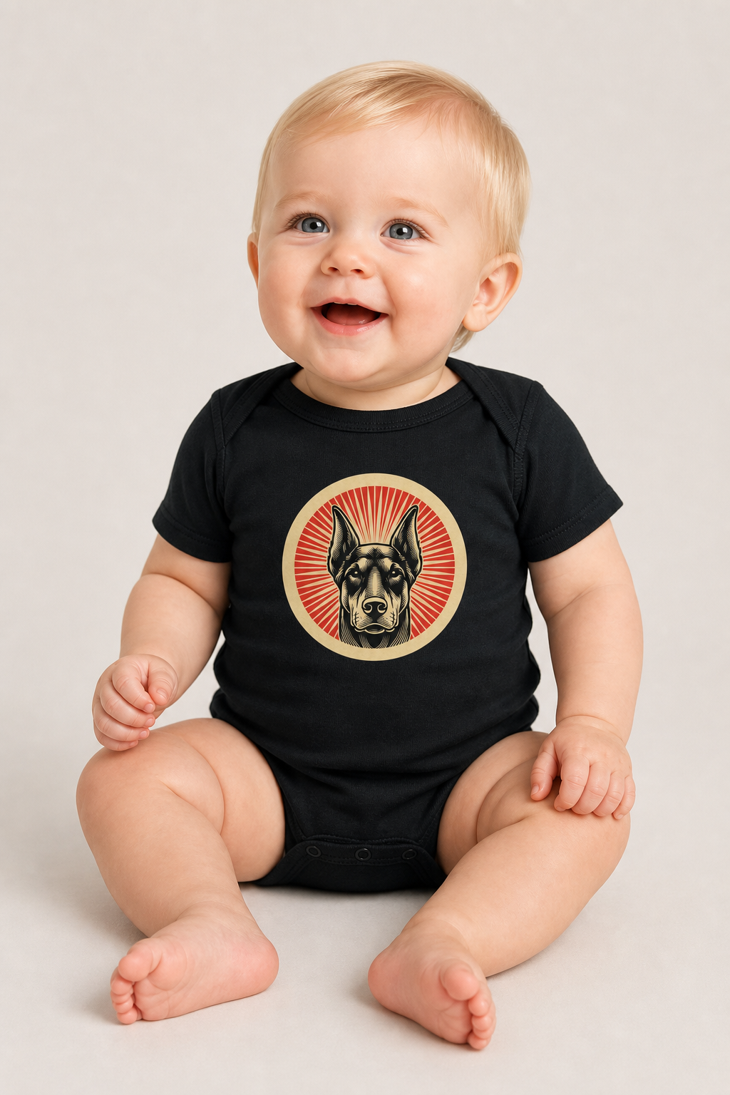 Doberman Pinscher Baby Bodysuit