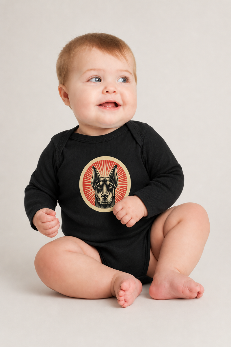 Doberman Pinscher Sleeved Bodysuit