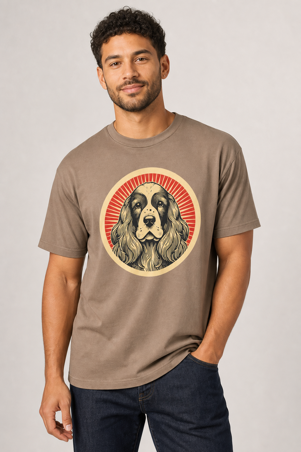 English Cocker Spaniel Heavyweight Tee