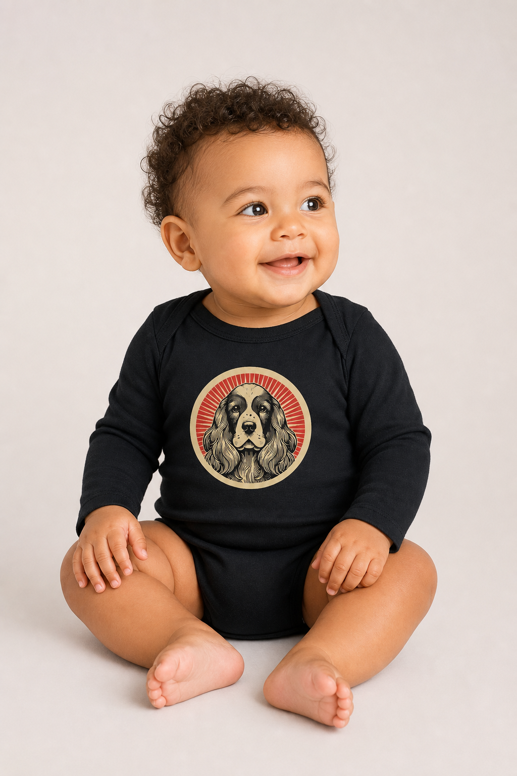 English Cocker Spaniel Sleeved Bodysuit