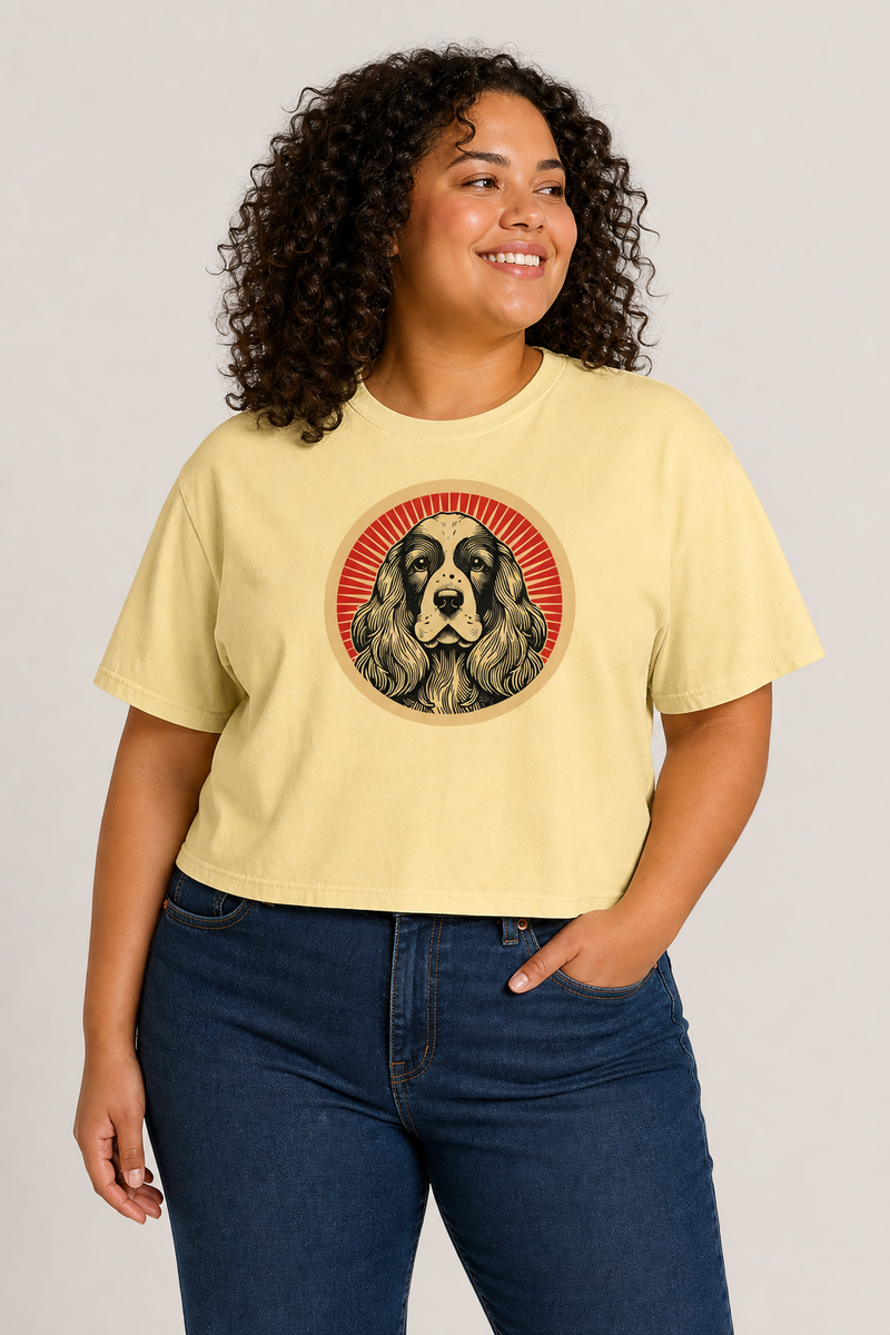 English Cocker Spaniel Boxy Tee