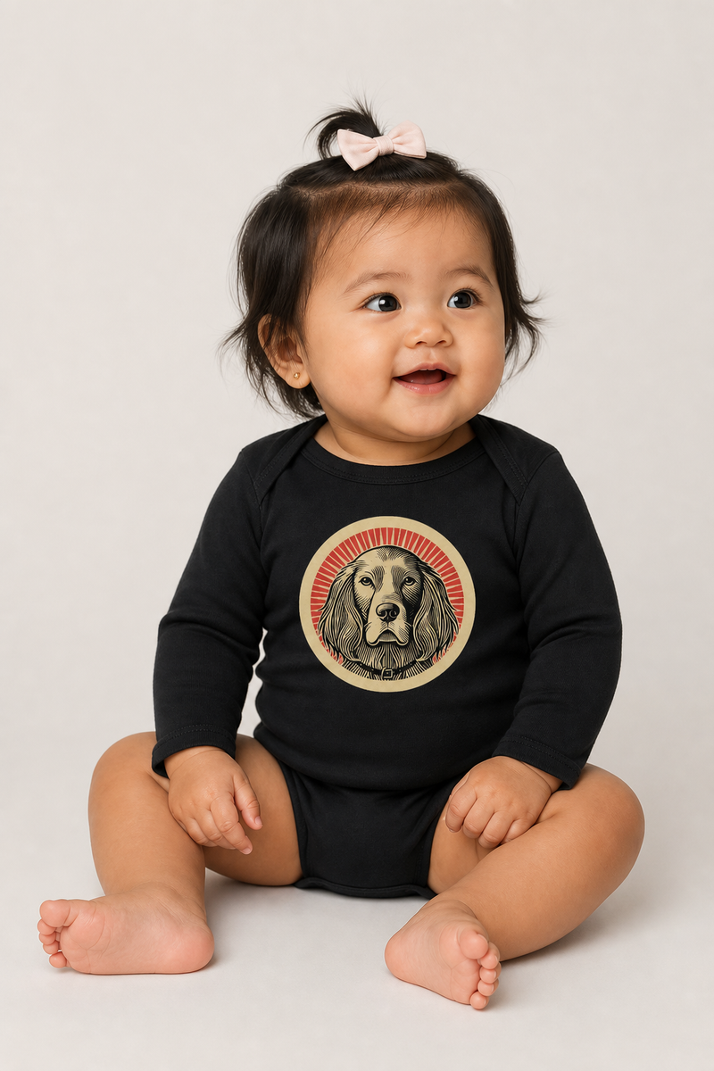 English Setter Sleeved Bodysuit