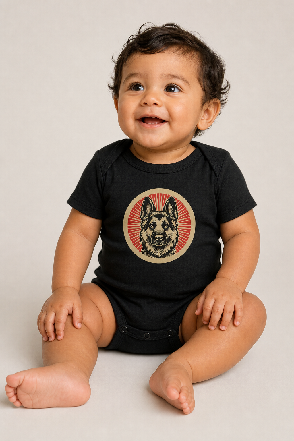 German Shepherd Baby Bodysuit