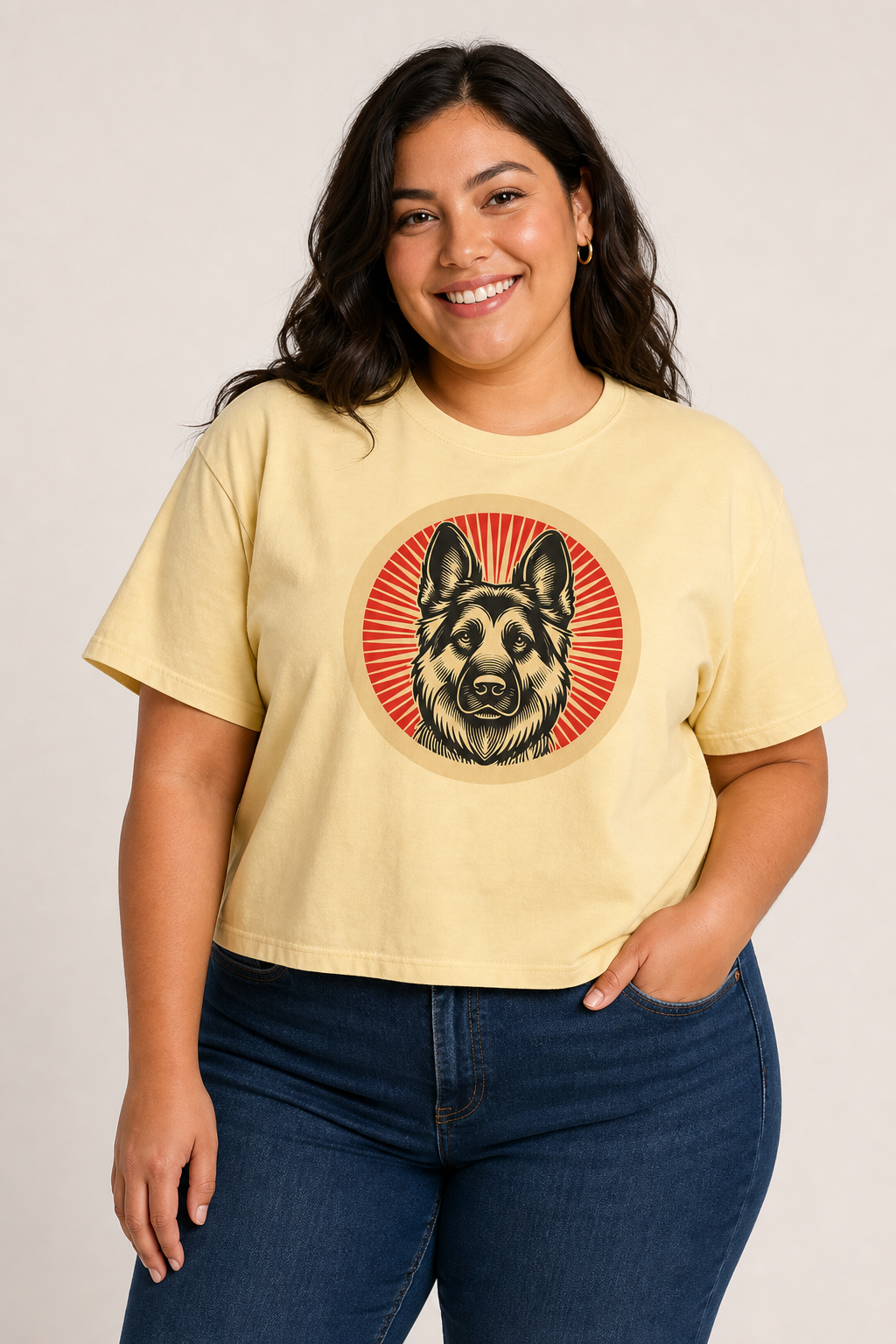 German Shepherd Boxy Tee