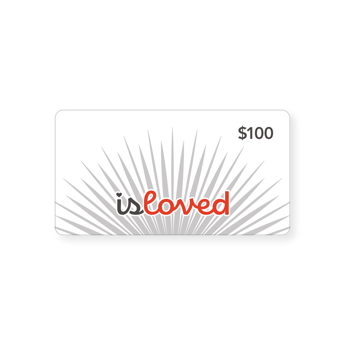 isloved gift card — 100.00