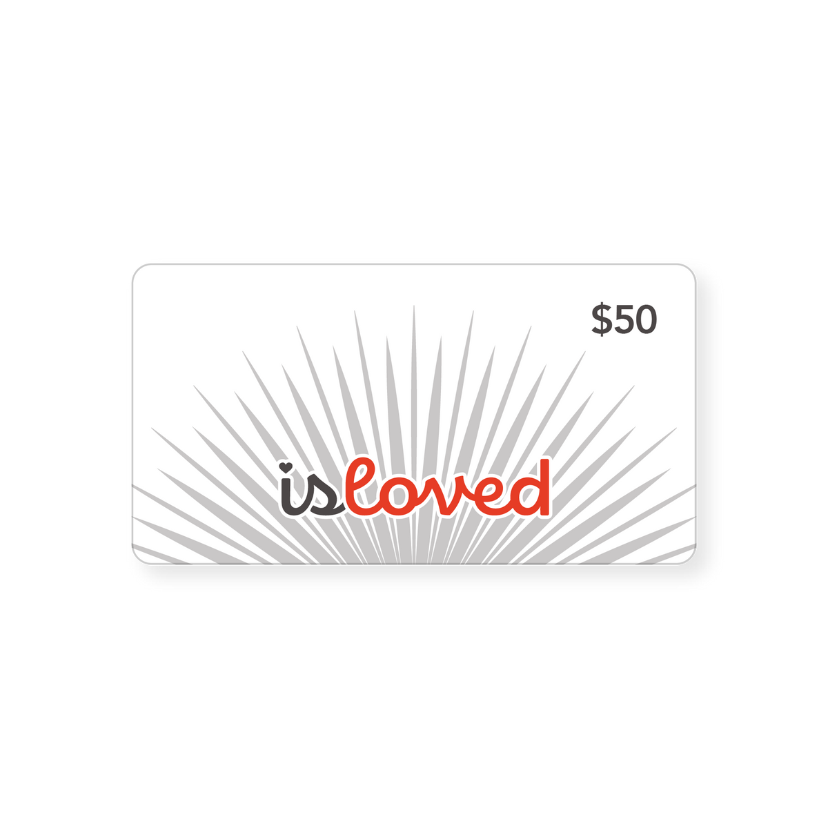 isloved gift card — 50.00