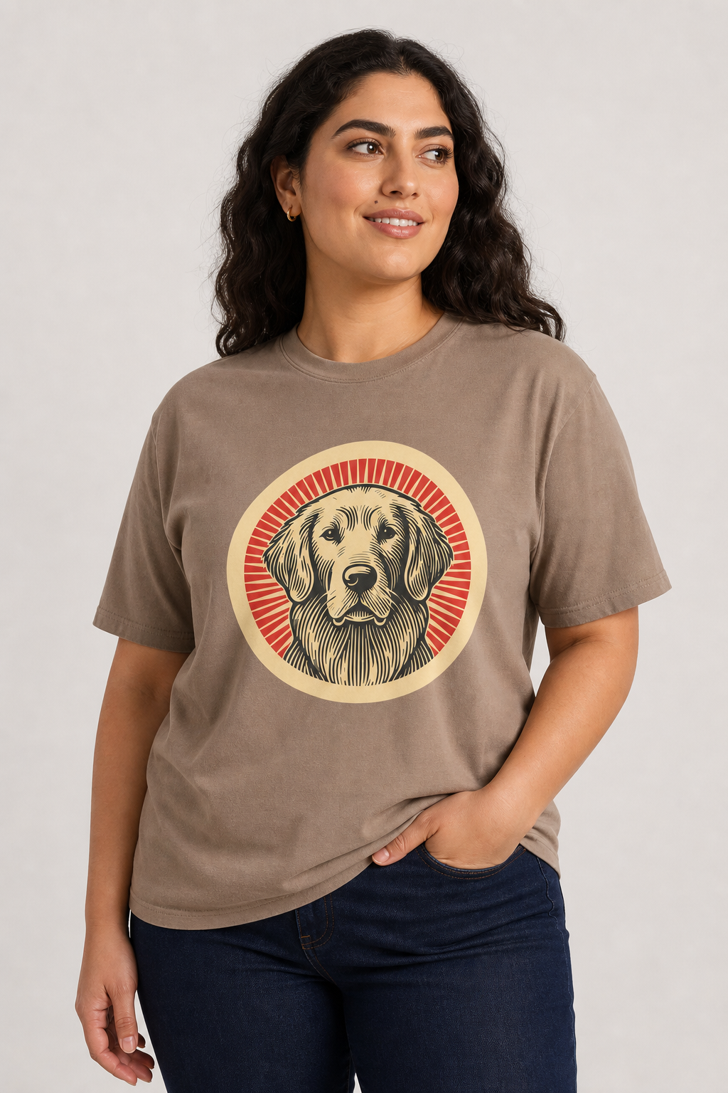 Golden Retriever Heavyweight Tee