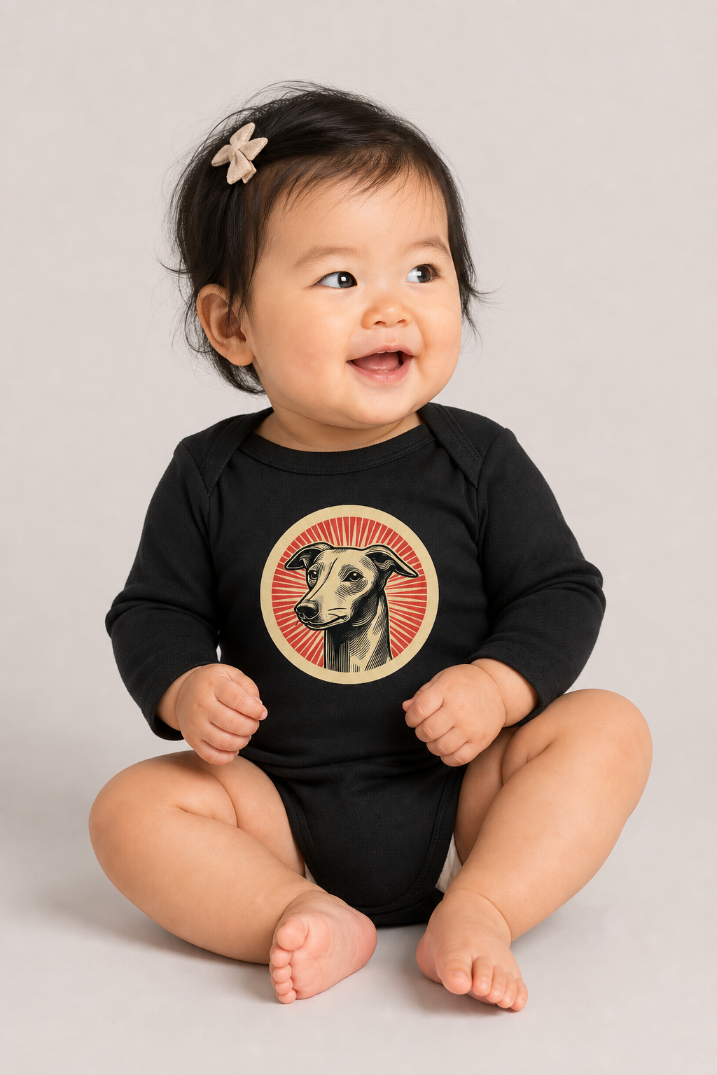 Italian Greyhound Sleeved Bodysuit