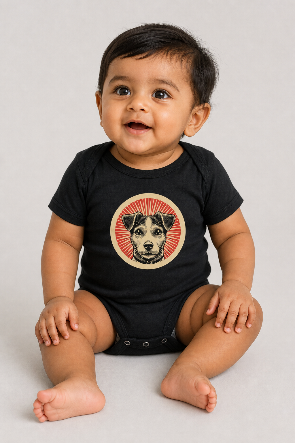 Jack Russell Terrier Baby Bodysuit