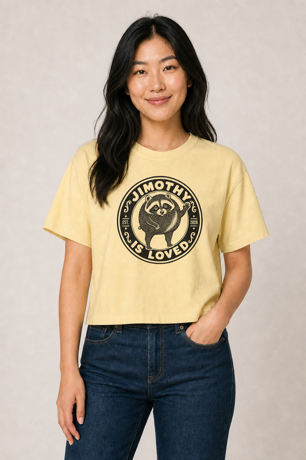Jimothy the Round Raccoon Boxy Tee