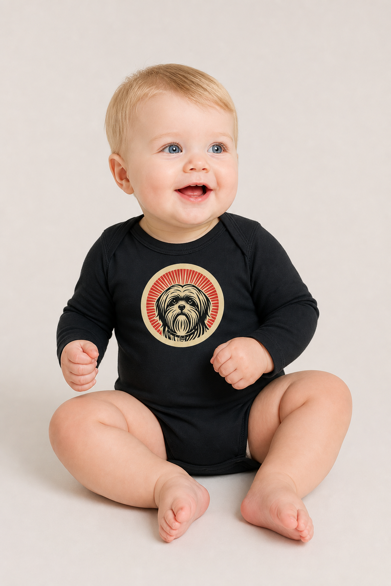 Lhasa Apso Sleeved Bodysuit