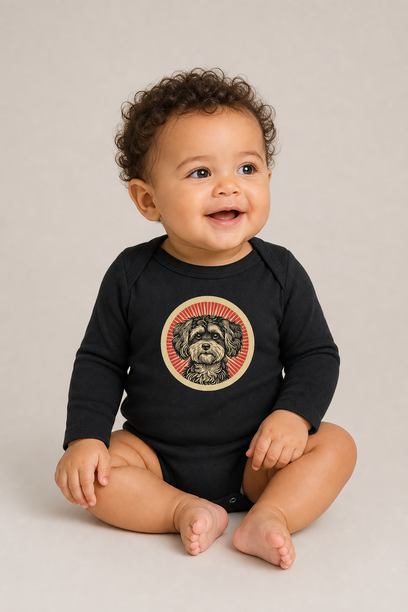 Maltipoo Sleeved Bodysuit
