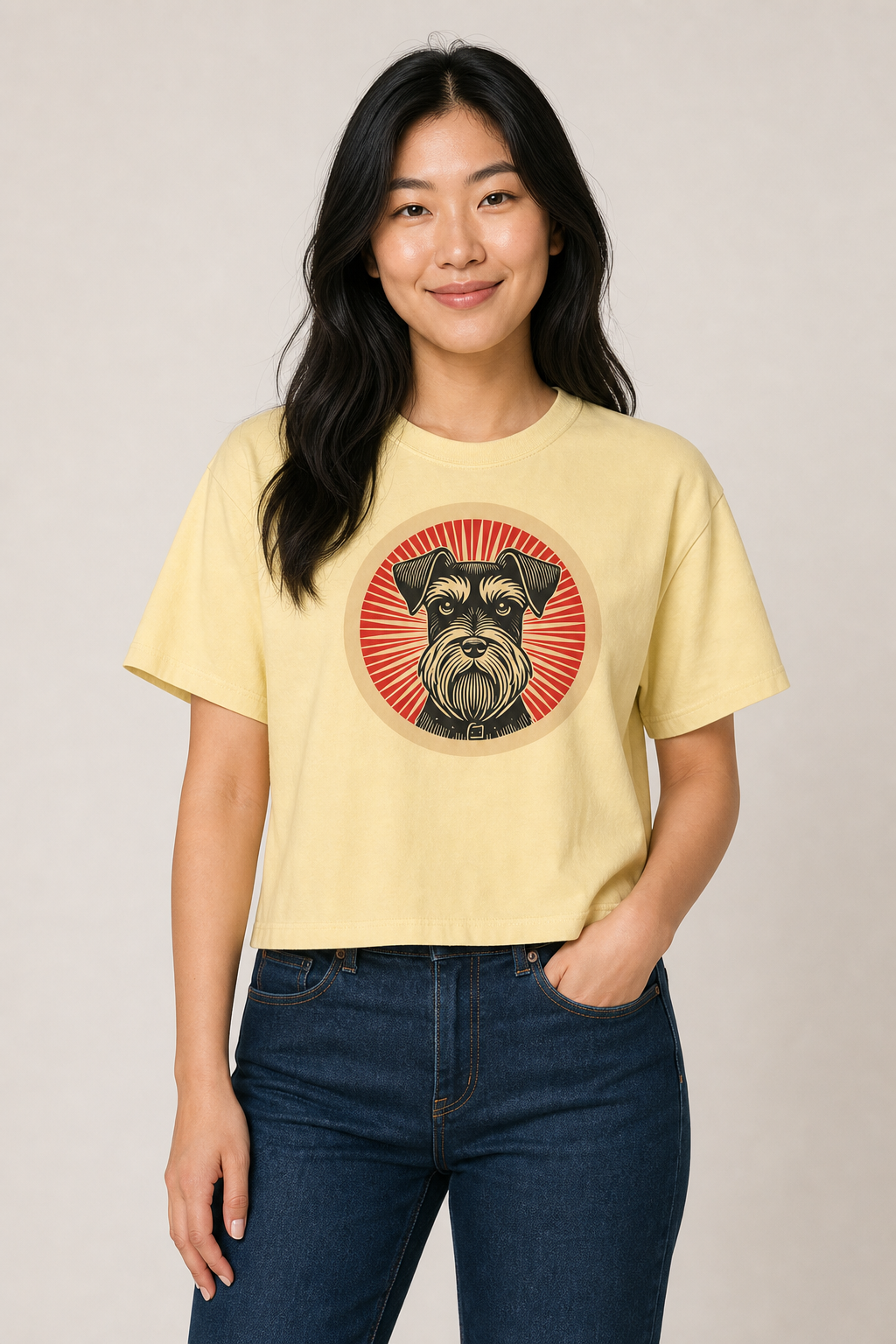 Miniature Schnauzer Boxy Tee
