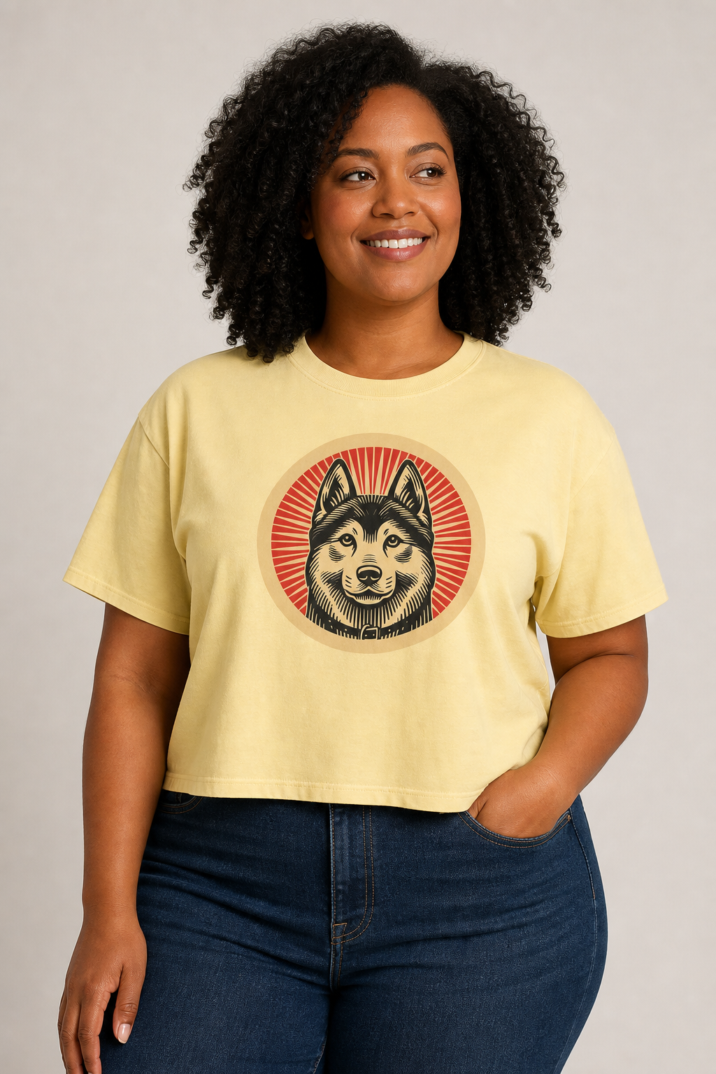 Norwegian Elkhound Boxy Tee