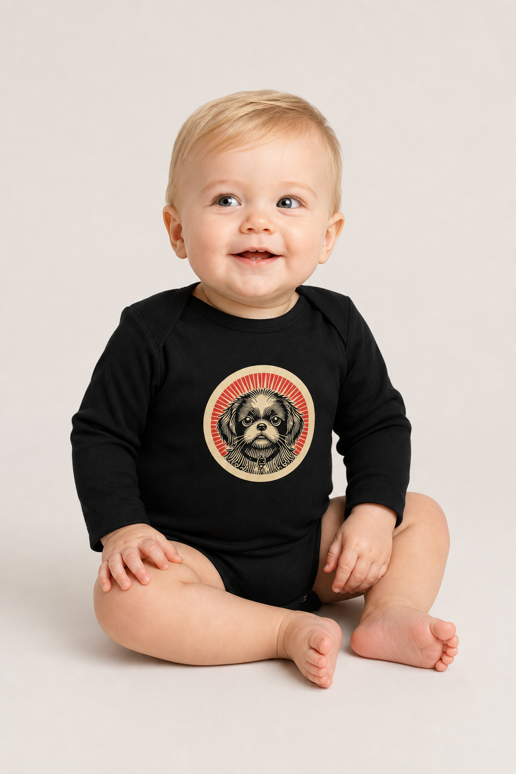 Pekepoo Sleeved Bodysuit