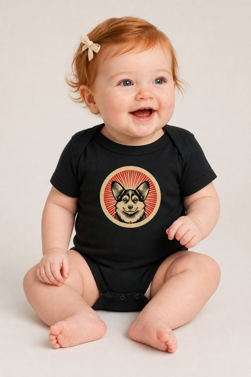 Pembroke Welsh Corgi Baby Bodysuit