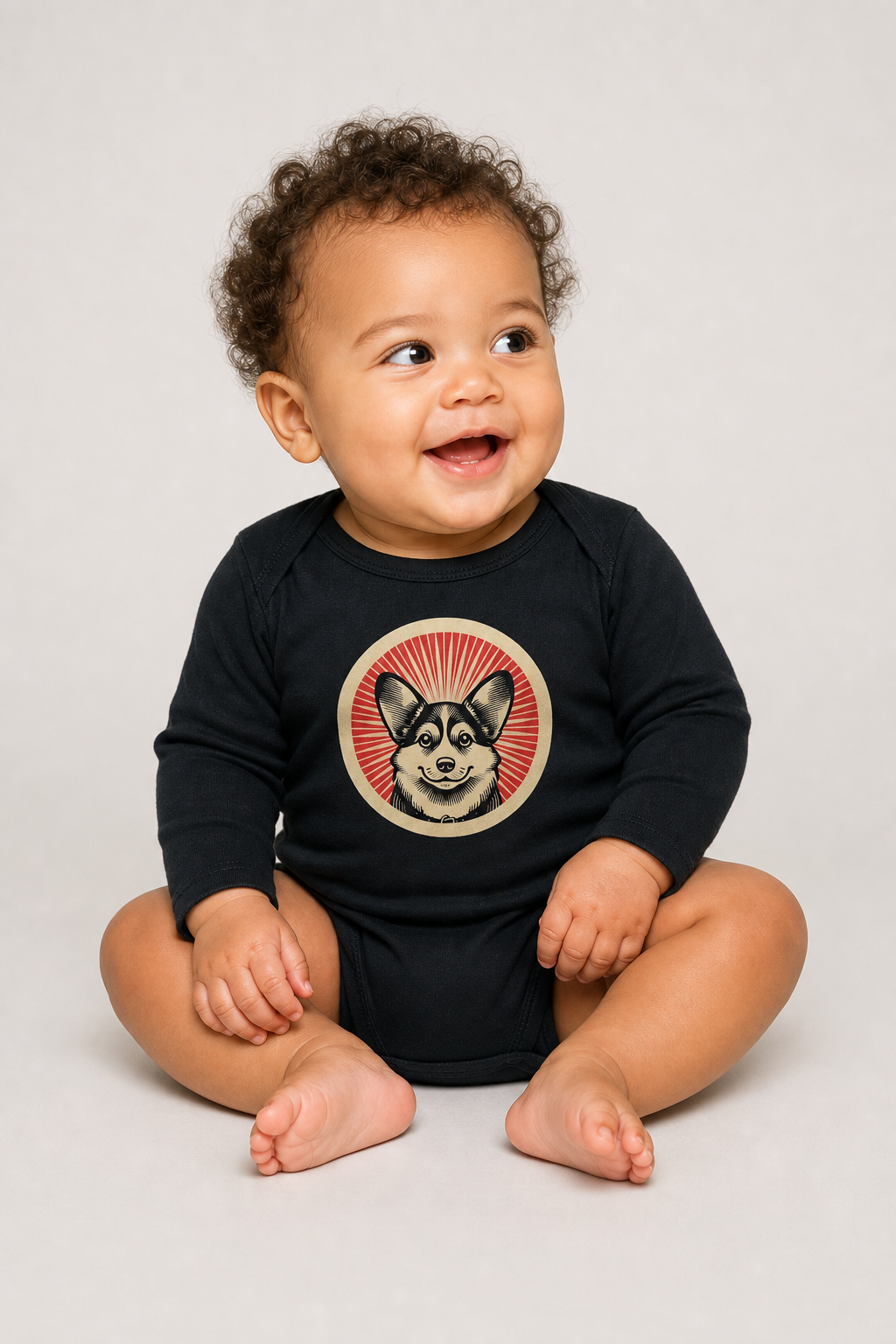 Pembroke Welsh Corgi Sleeved Bodysuit