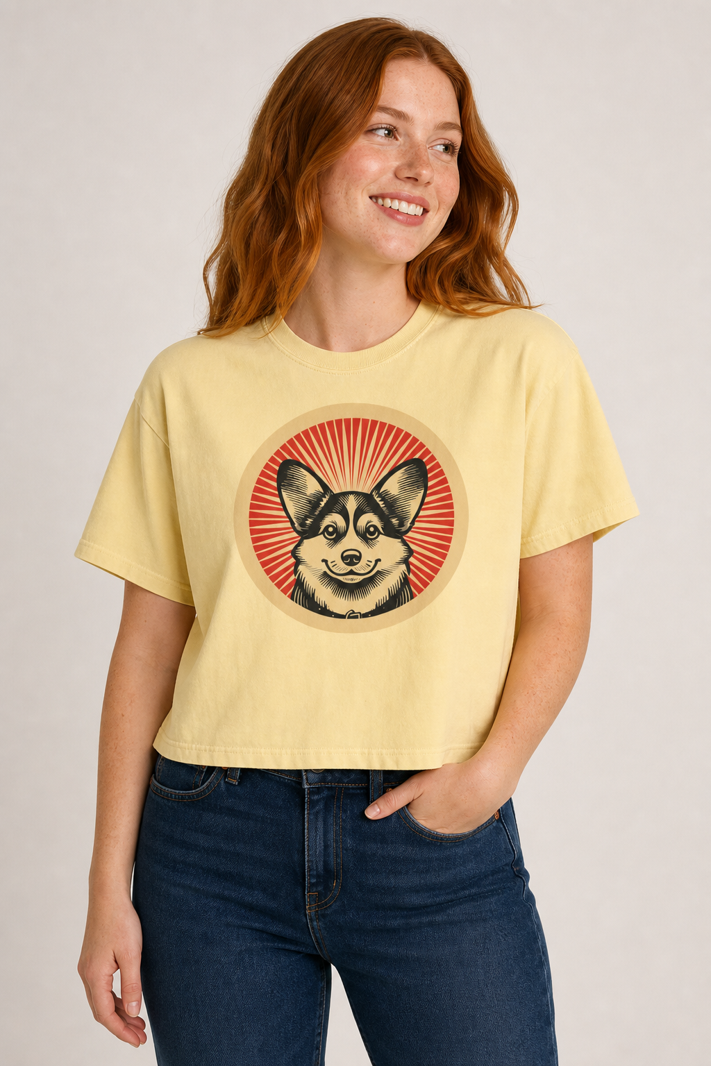 Pembroke Welsh Corgi Boxy Tee