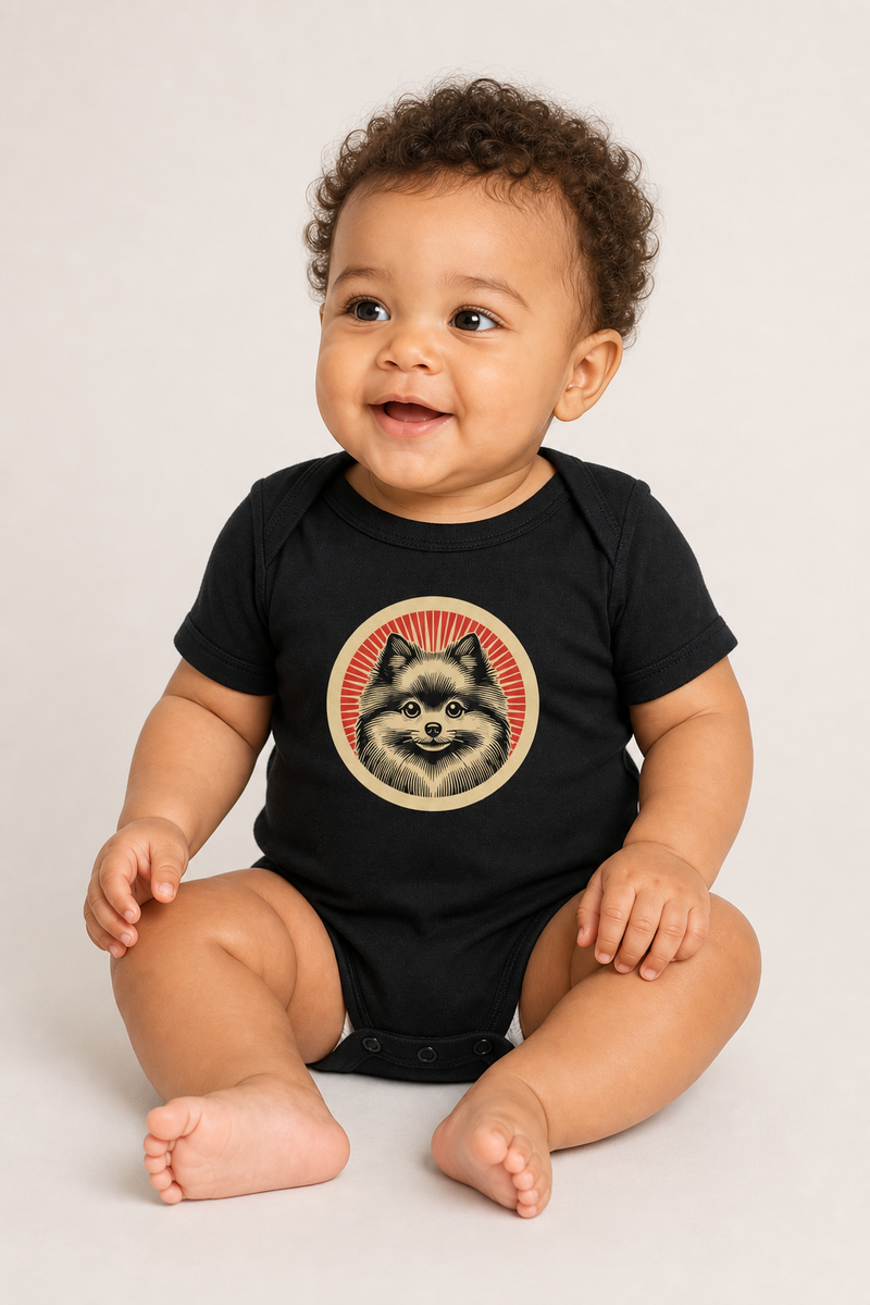Pomeranian Baby Bodysuit