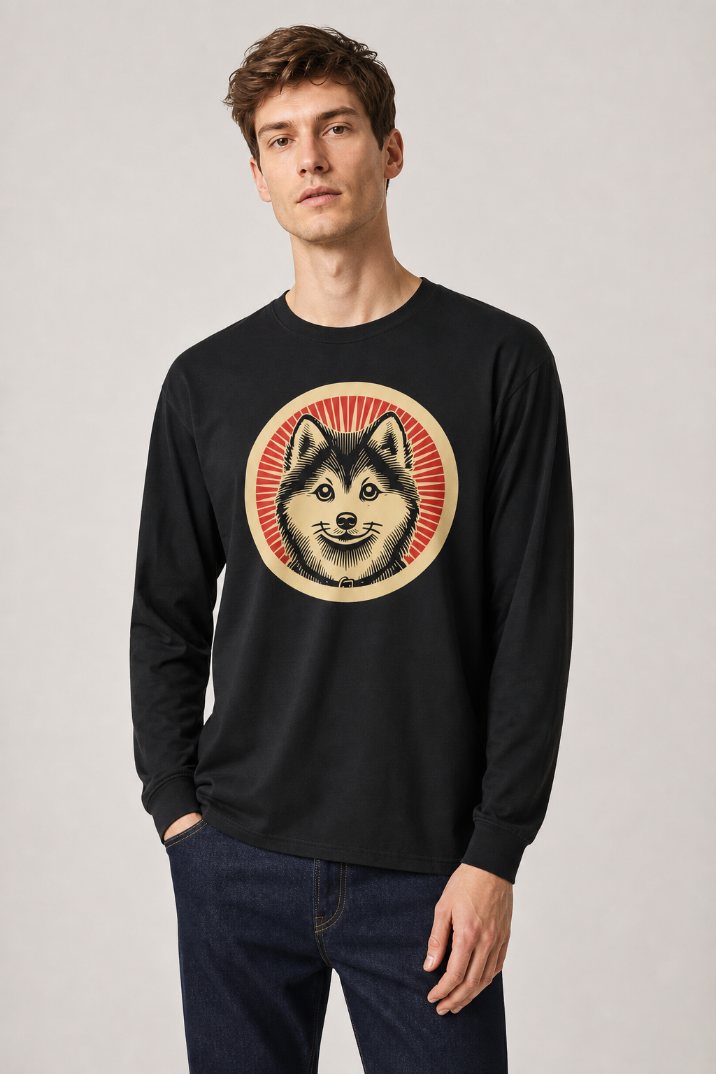 Pomsky Long Sleeve Tee