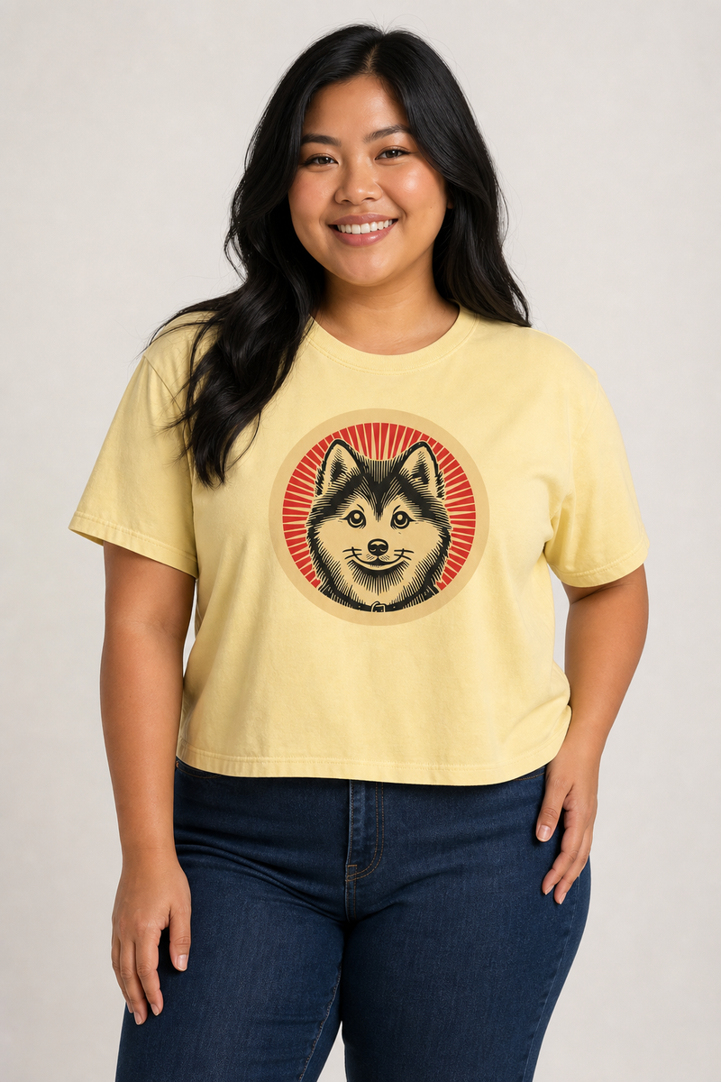 Pomsky Boxy Tee