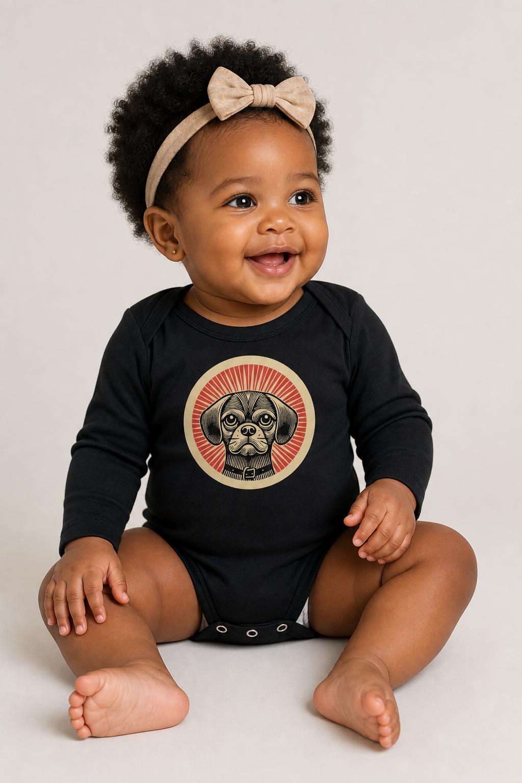 Puggle Sleeved Bodysuit