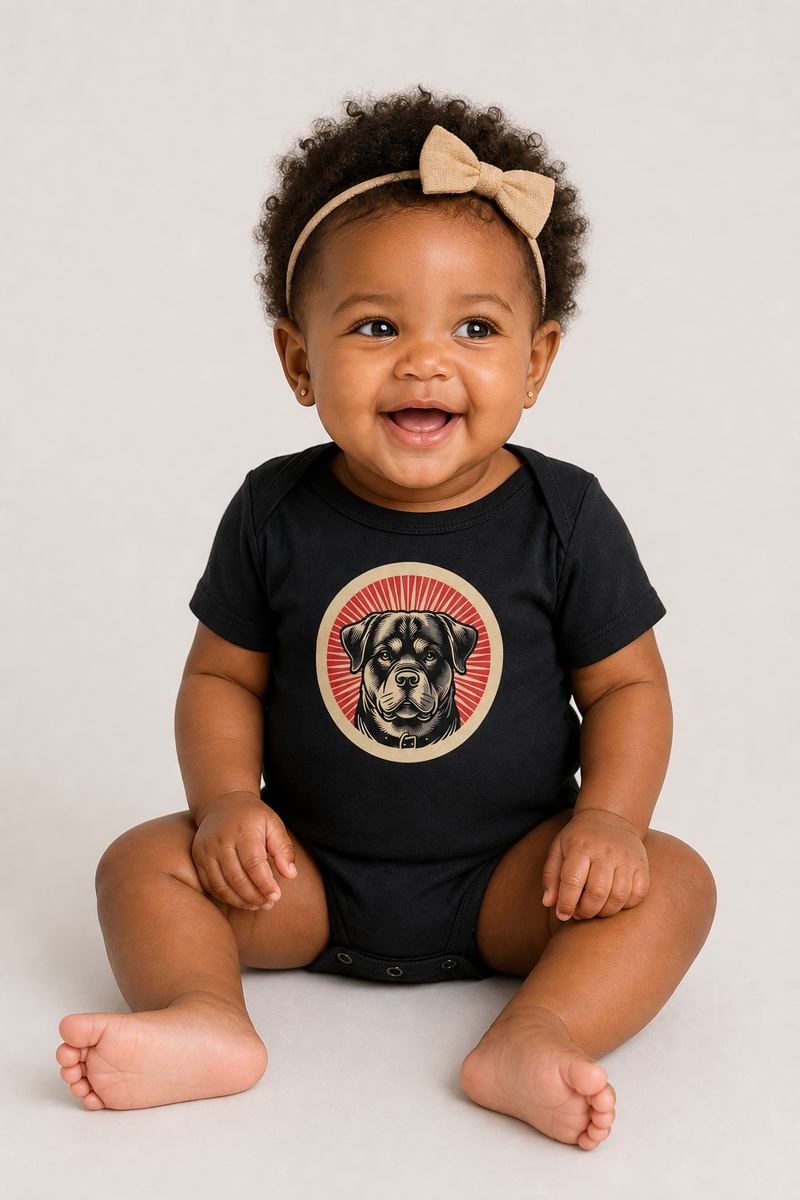 Rottweiler Baby Bodysuit