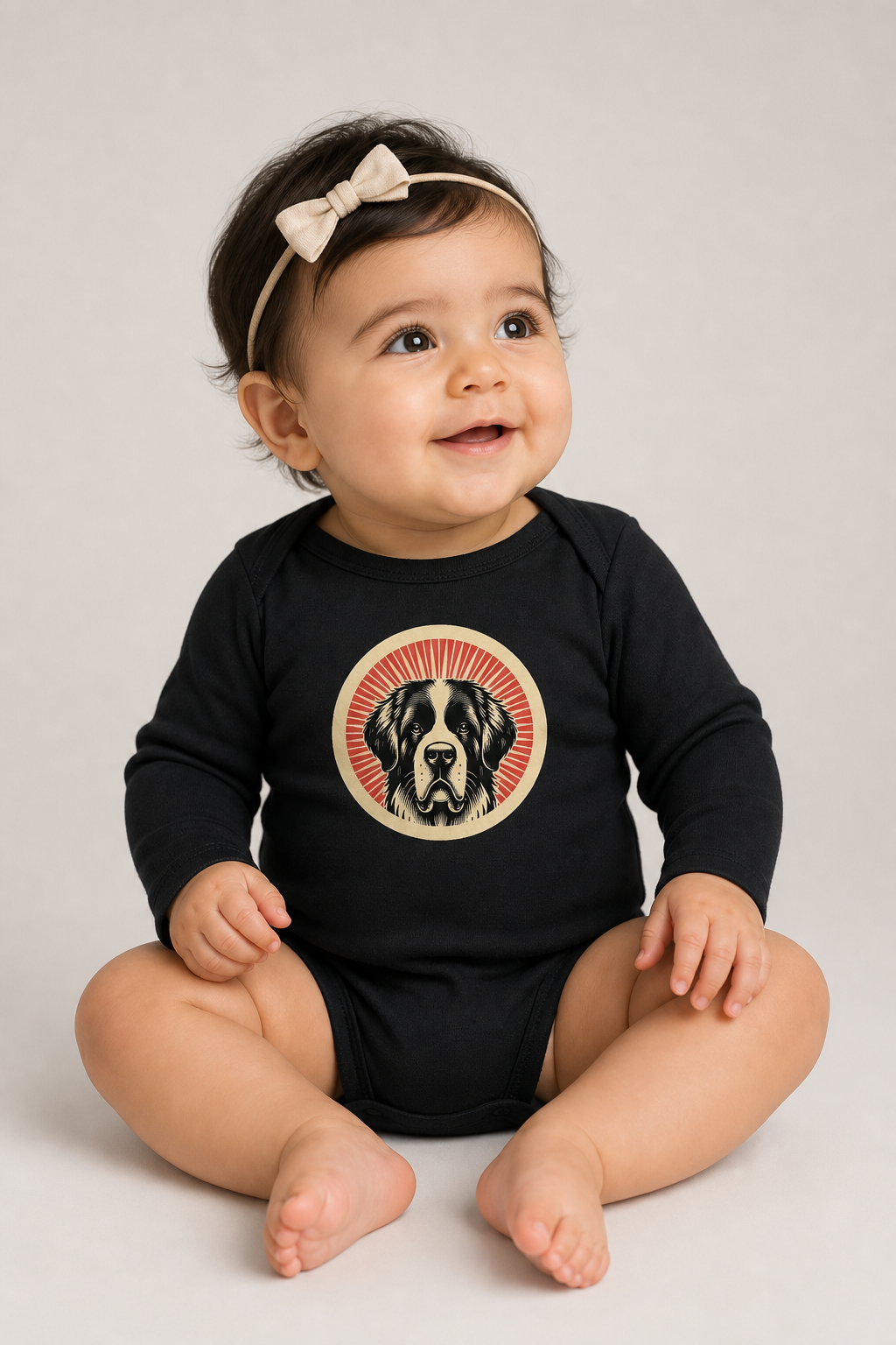 Saint Bernard Sleeved Bodysuit