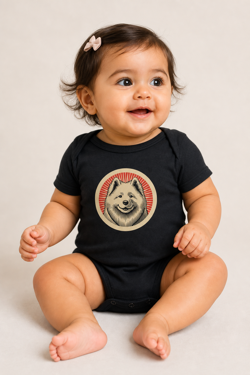 Samoyed Baby Bodysuit