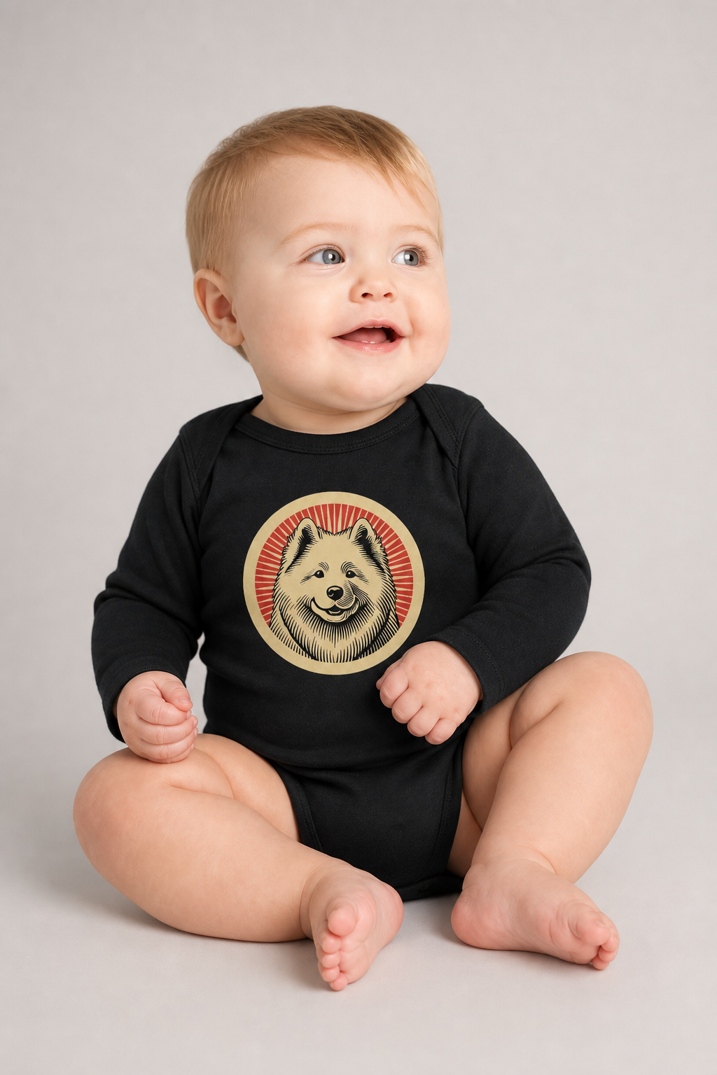 Samoyed Sleeved Bodysuit