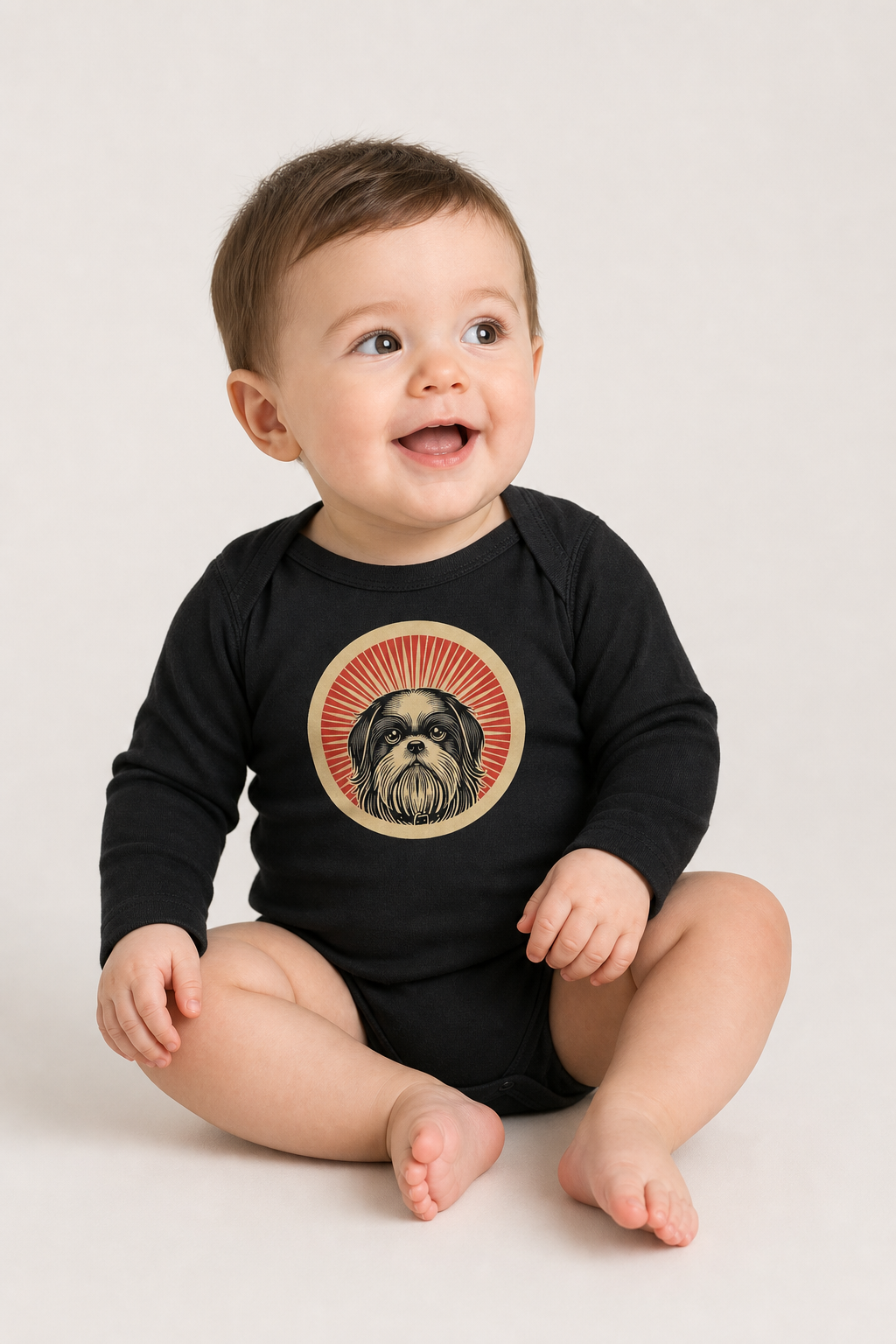 Shih Tzu Sleeved Bodysuit