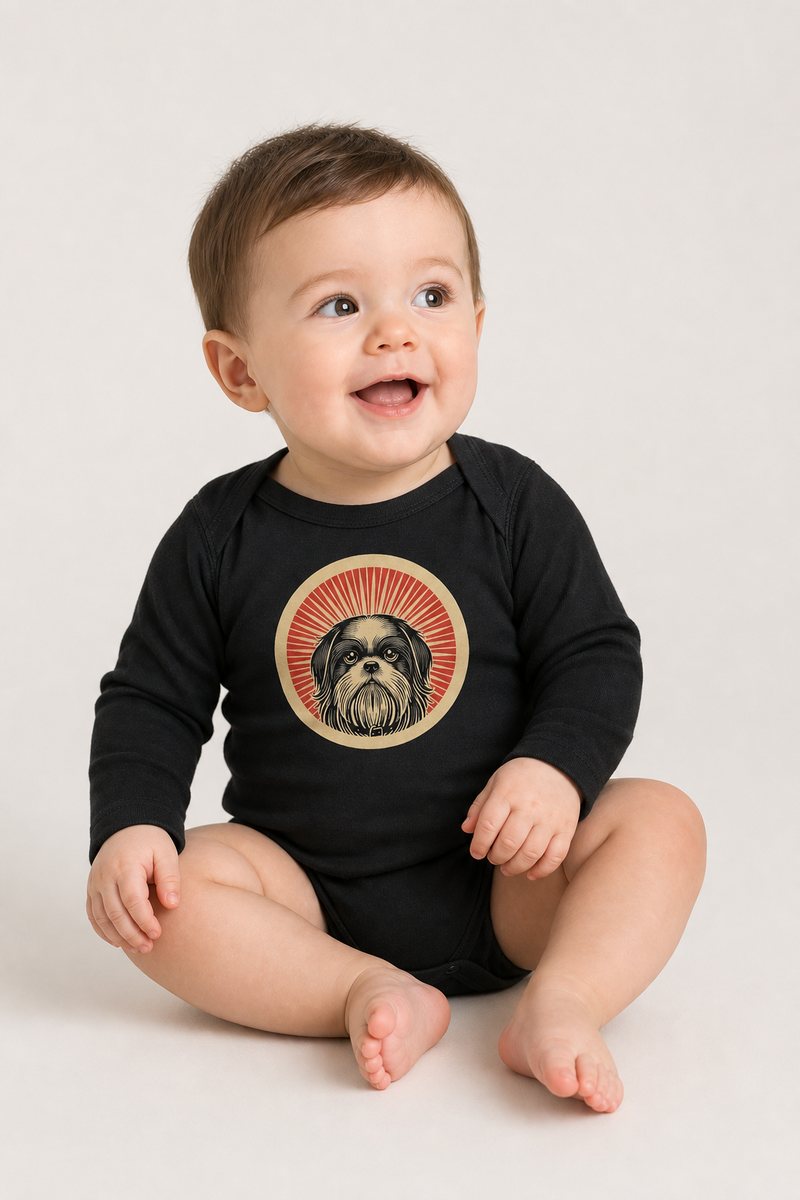 Shih Tzu Sleeved Bodysuit