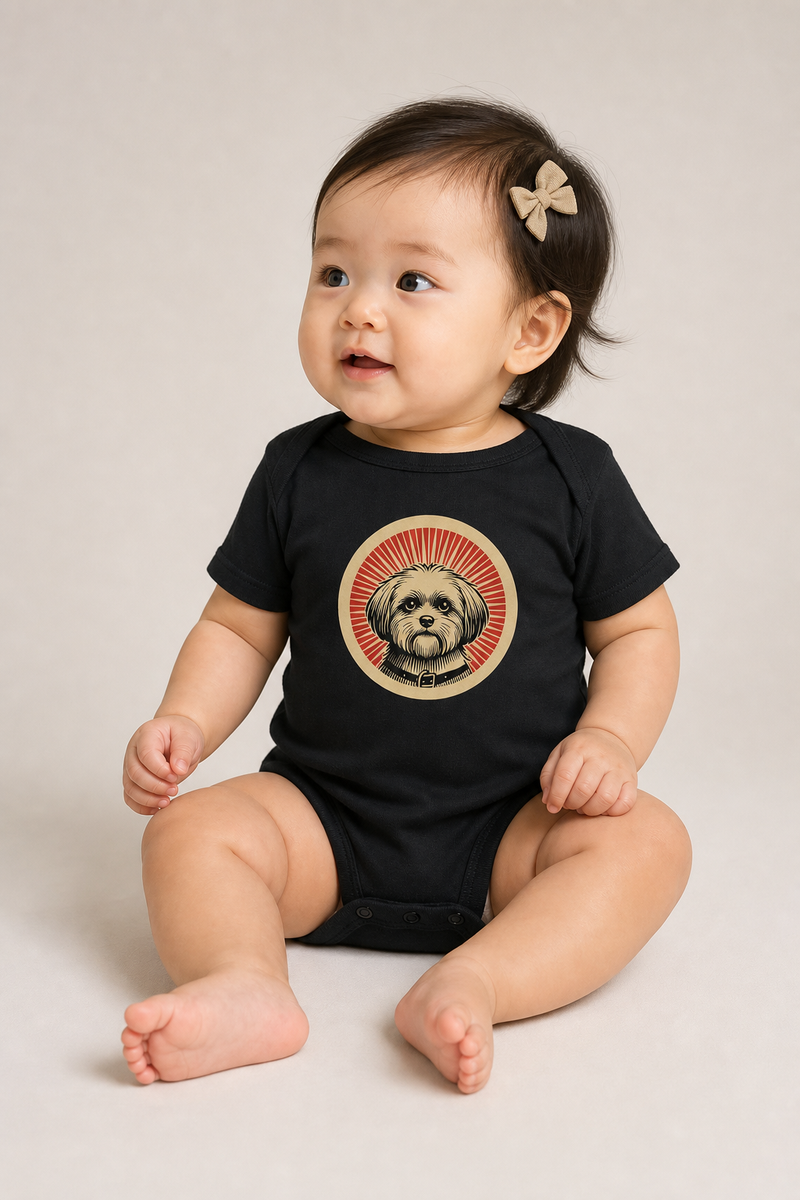 Shihpoo Baby Bodysuit