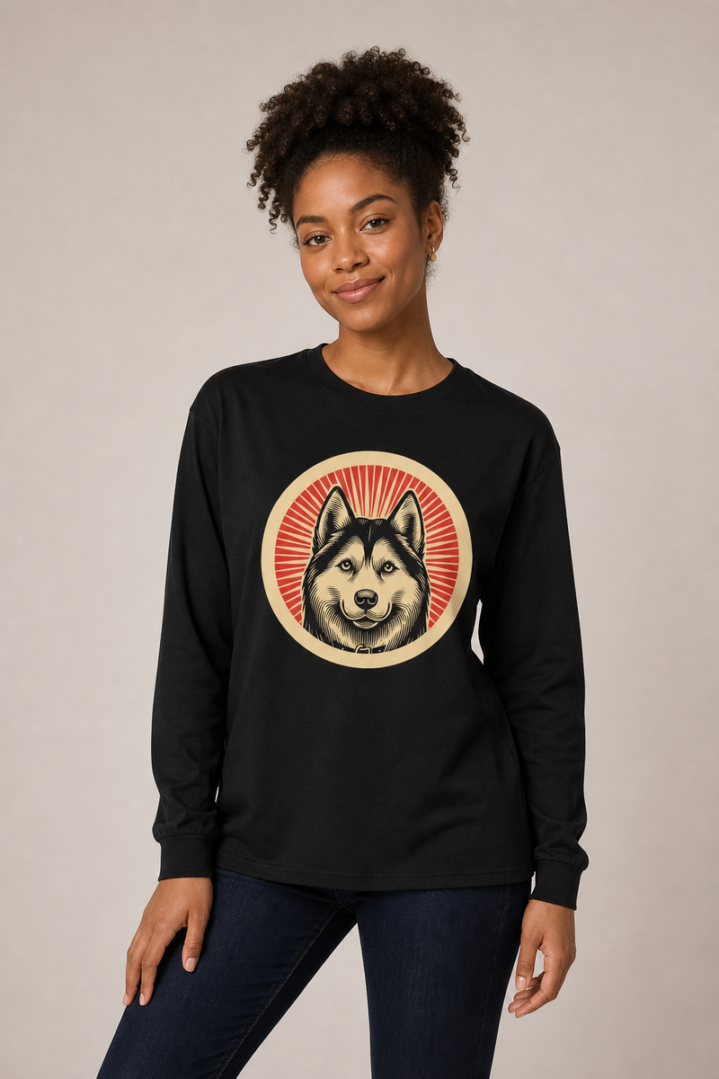 Siberian Husky Long Sleeve Tee
