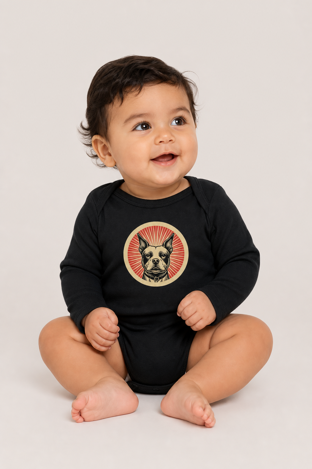 Staffordshire Bull Terrier Sleeved Bodysuit