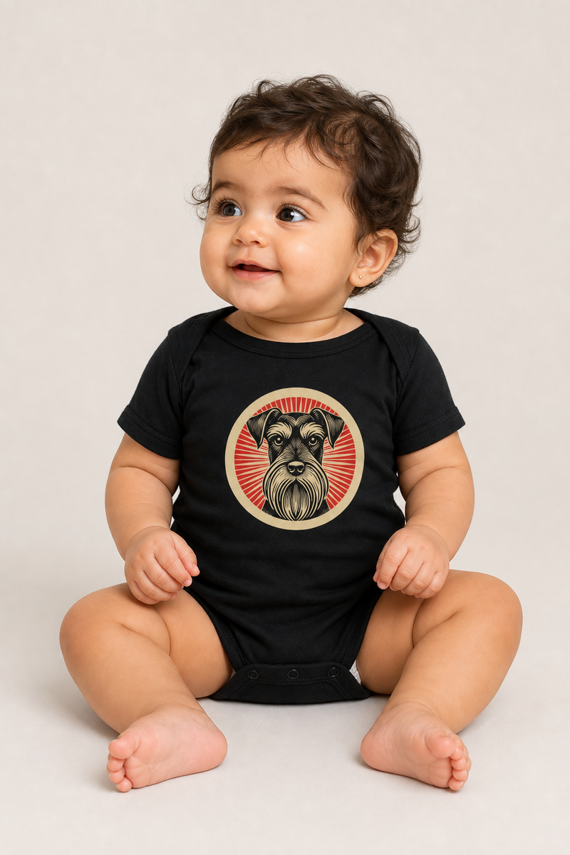 Standard Schnauzer Baby Bodysuit