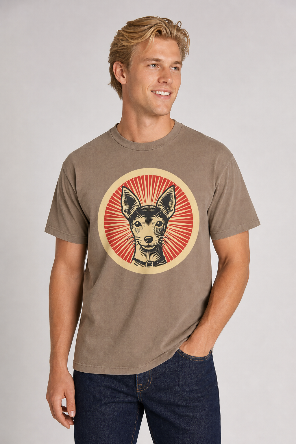 Toy Fox Terrier Heavyweight Tee