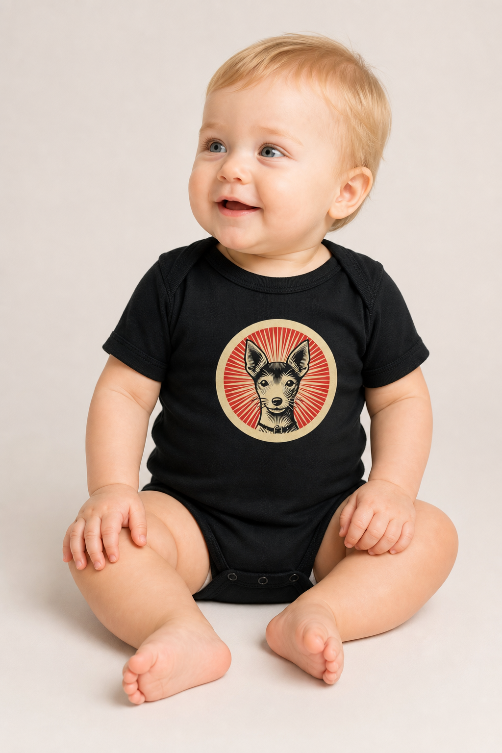 Toy Fox Terrier Baby Bodysuit